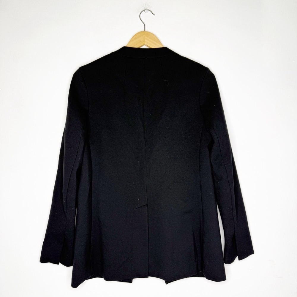 Spanx Black Collarless One Button Blazer Jacket S… - image 3